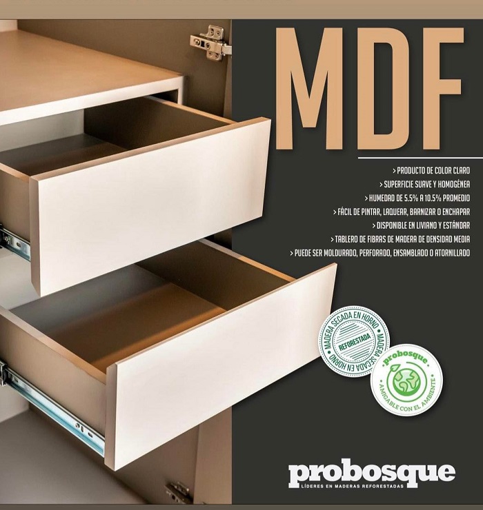 cajones fabricados en mdf