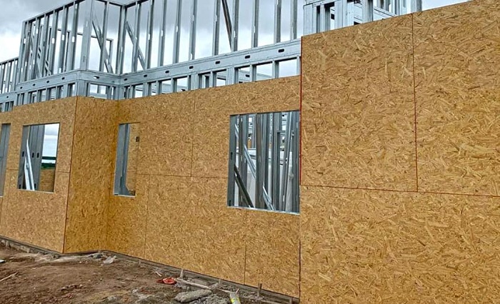 tableros de madera prensada osb para construir una drywall